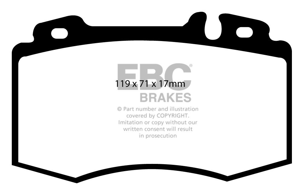 EBC Brakes MERCEDES C-Class (W203) C32 AMG 2001-2004 Remblokken