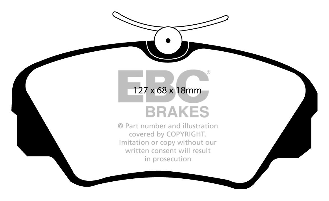 EBC Brakes OPEL Omega 2.6 2001-2003 Remblokken voorzijde