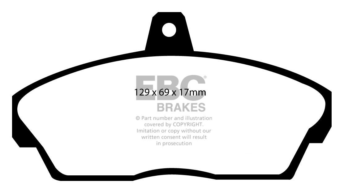 EBC Brakes ROVER 200 2.0 TD 95-2000 Remblokken voorzijde
