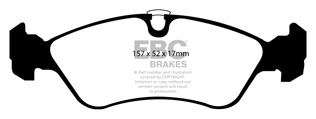 EBC Brakes VAUXHALL (OPEL) Cavalier 1.8 4x4 94-95 Remblokken voo