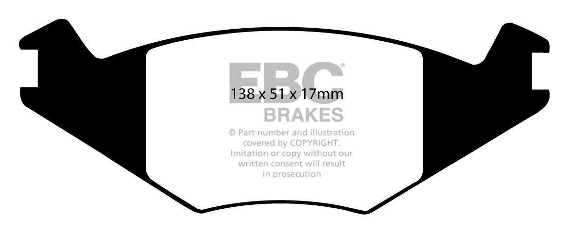 EBC Brakes VW Polo 86C 1.4 D 90-94 Remblokken voorzijde