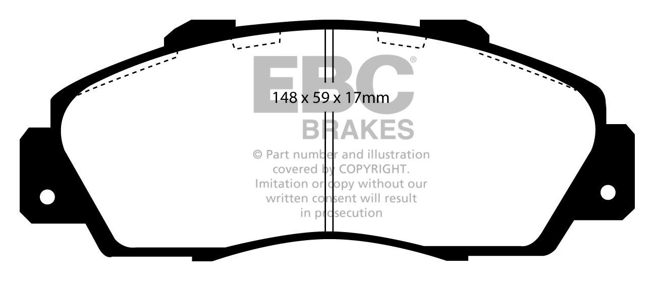 EBC Brakes HONDA Stepwagon 2.0 96-2005 Remblokken voorzijde