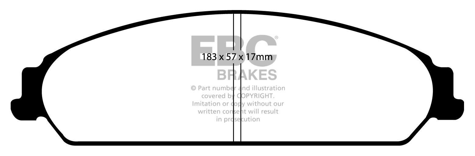 EBC Brakes LANCIA Thema 3.0 TD (190) 2011-.. Remblokken voorzijd