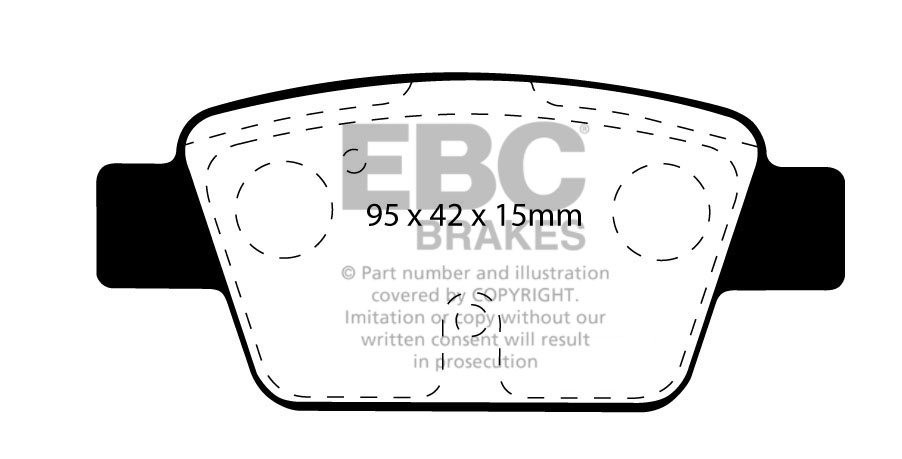 EBC Brakes FIAT Stilo Multiwagon 1.9 TD (150) 2005-2007 Remblokk