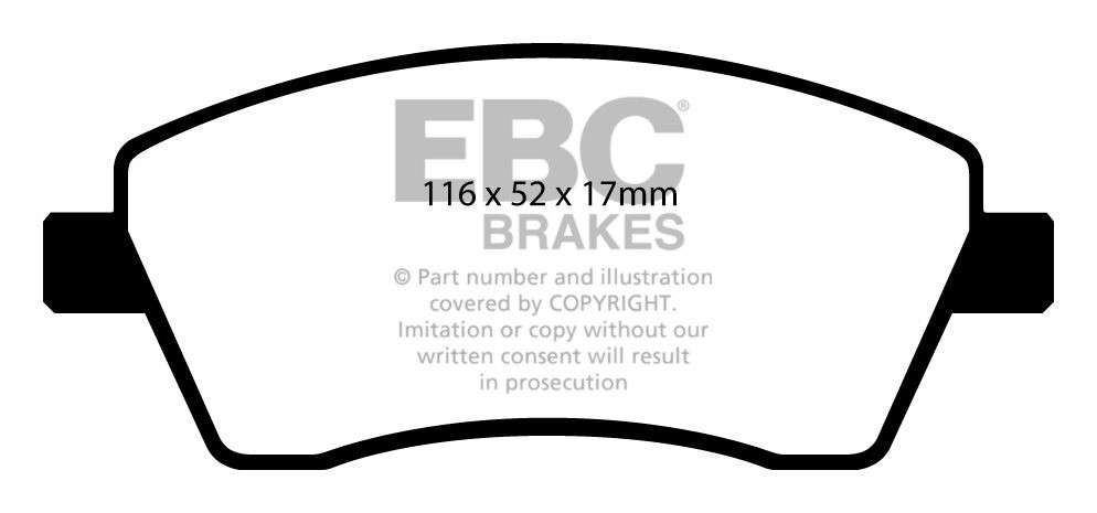 EBC Brakes RENAULT Clio 1.5 D (70) 2005-.. Remblokken voorzijde
