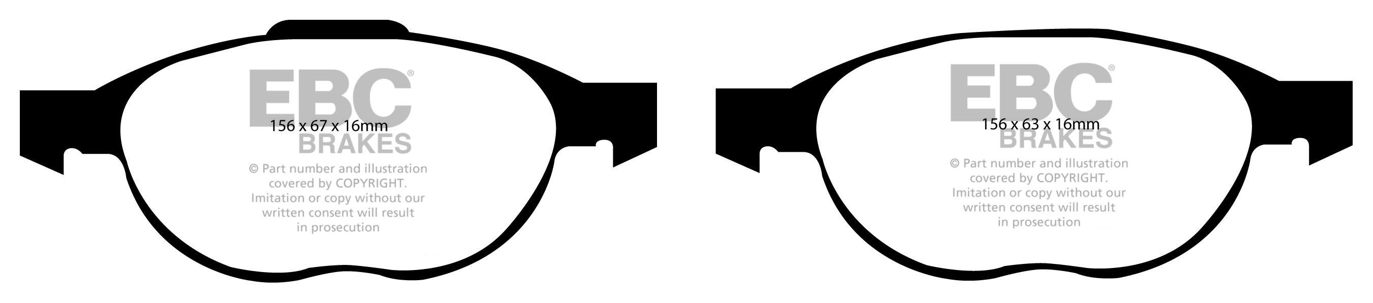 EBC Brakes Mazda 5 1.6 TD 2010-.. Remblokken voorzijde
