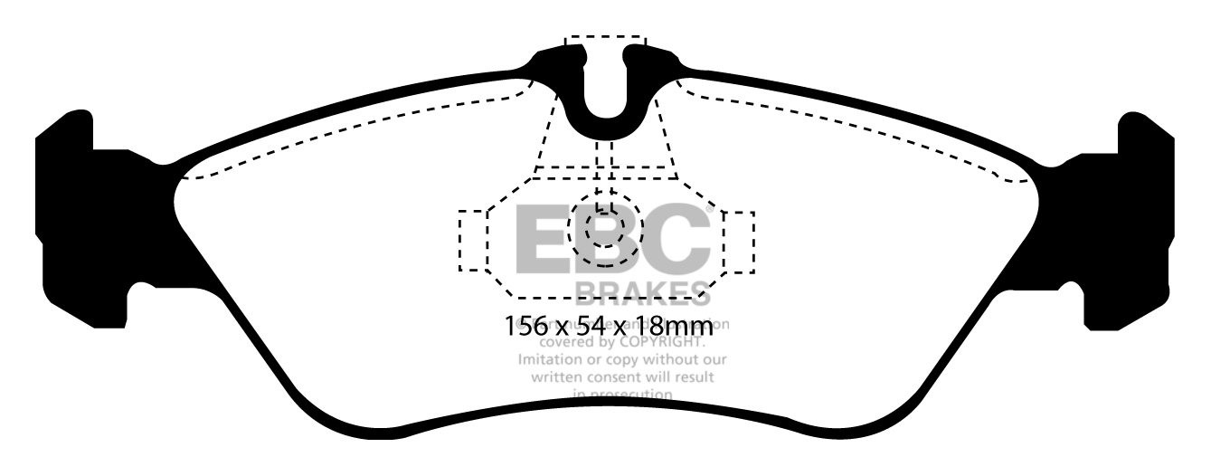 EBC Brakes MERCEDES G-Wagon (W463) G270 D 2001-.. Remblokken ach