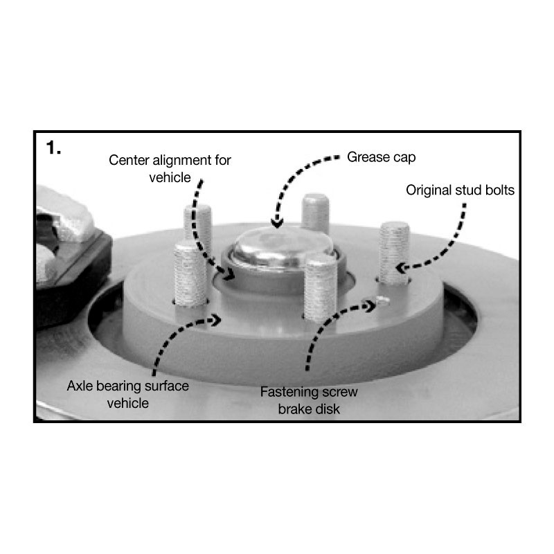 H&R DRS-Systeem Spoorverbreders 15mm 5x114,3 - Naaf 60,1mm - Boutmaat M12x1,5 -   Toyota - Zwart