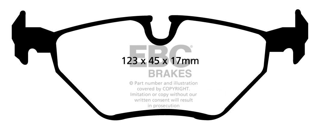 EBC Brakes BMW 325 2.5 (E46) 2000-2006 Remblokken achterzijde gr