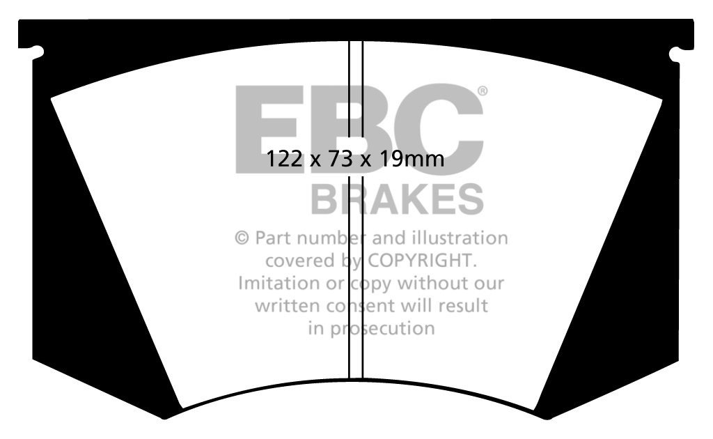 EBC Brakes MASERATI 5000 GT 4.9 61-65 Remblokken voorzijde