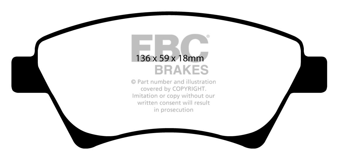 EBC Brakes RENAULT Megane CC 1.5 TD 2004-2005 Remblokken voorzij
