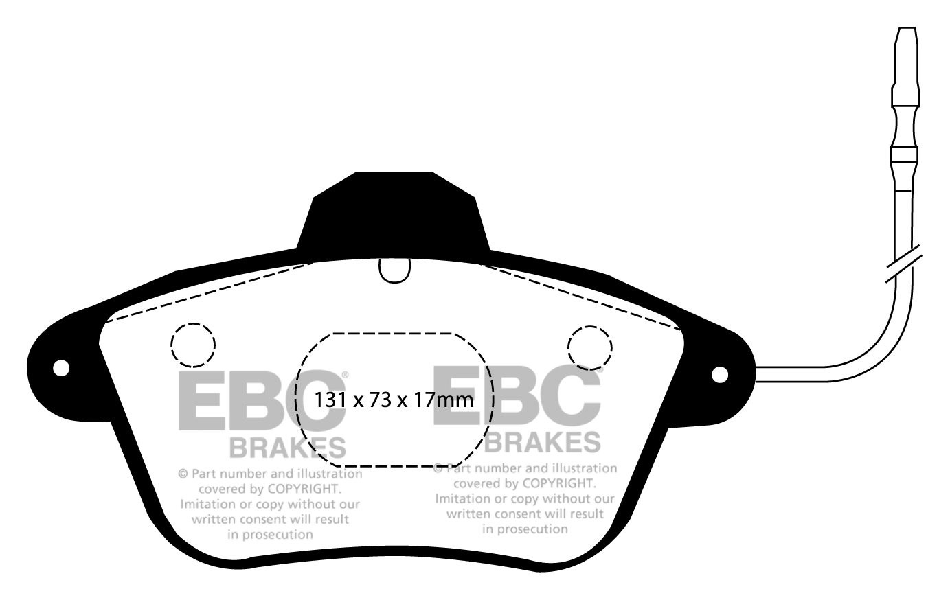 EBC Brakes CITROEN XM 2.5 TD Station 94-98 Remblokken voorzijde