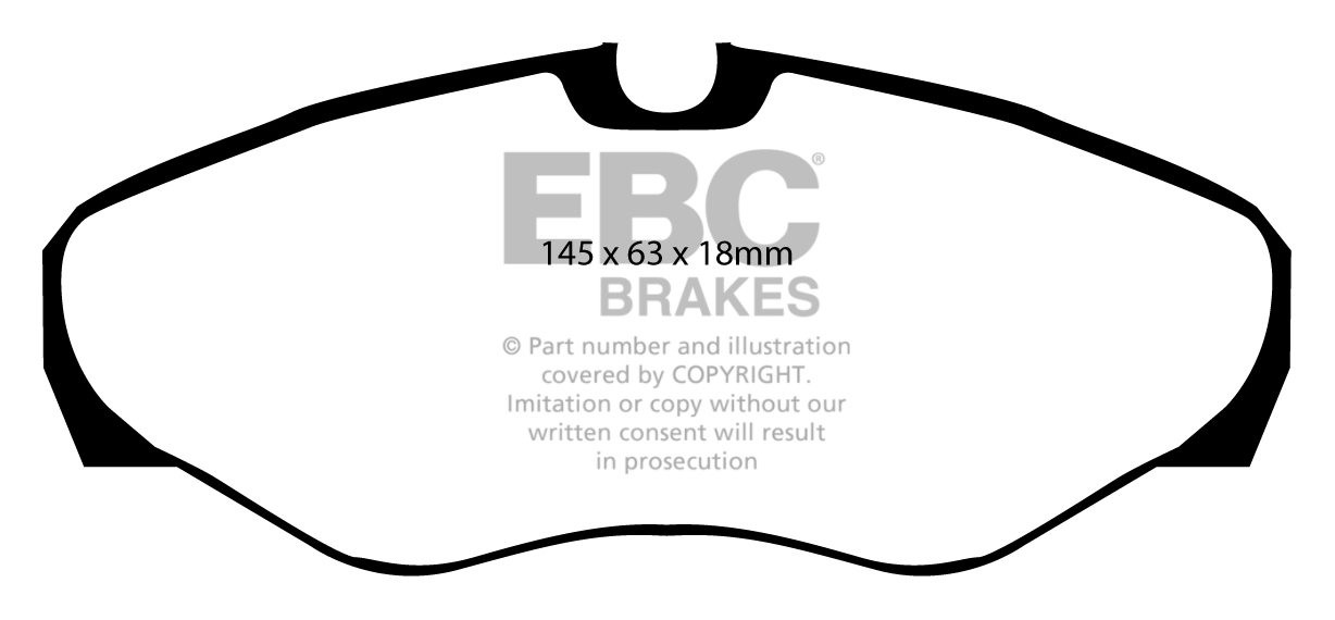 EBC Brakes VAUXHALL BEDRIJFSWAGEN Vivaro 1.9 TD 2001-.. Remblokk