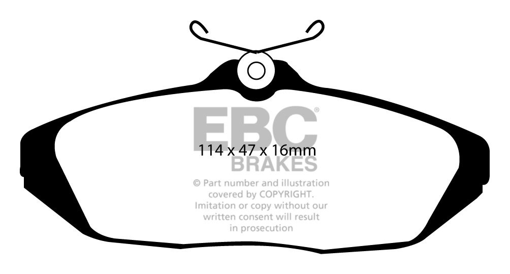 EBC Brakes FORD Thunderbird 3.8 93-98 Remblokken achterzijde yel