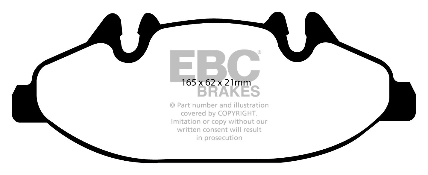 EBC Brakes MERCEDES BEDRIJFSWAGEN Vito 3.2 2003-.. Remblokken vo