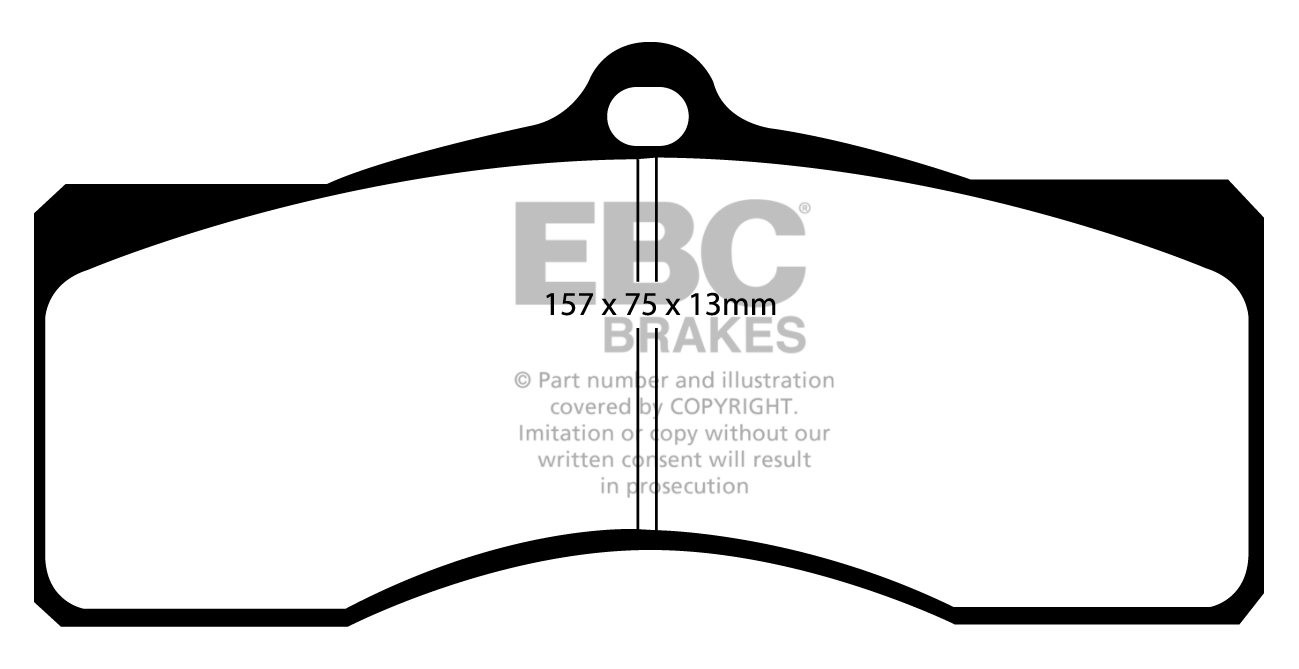 EBC Brakes CHEVROLET Corvette 5.7 69-72 Remblokken voorzijde yel