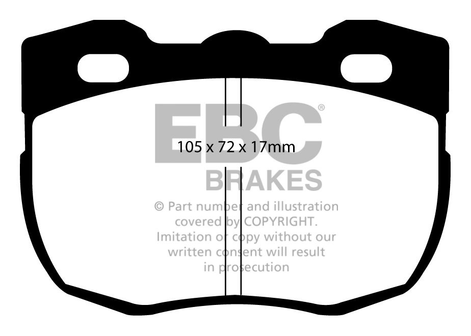 EBC Brakes LAND ROVER 90 2.5 87-90 Remblokken voorzijde