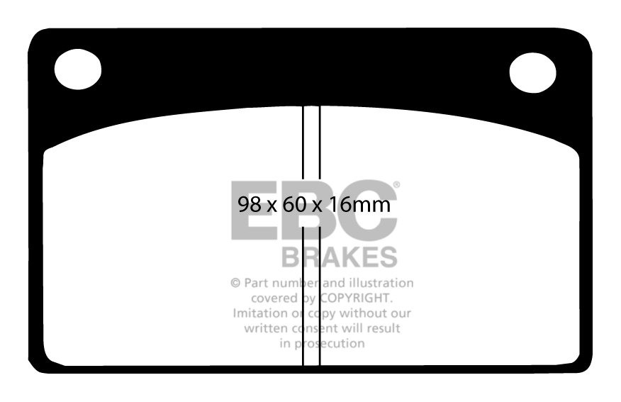EBC Brakes TOYOTA Corolla 1.6 (AE111) (EU) 97-2000 Remblokken vo
