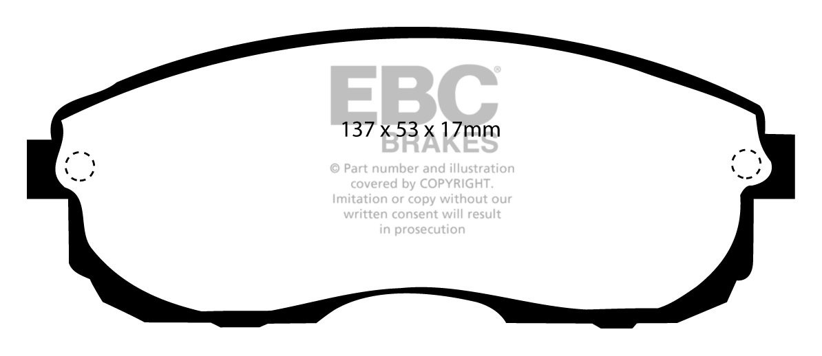 EBC Brakes NISSAN Stagea 2.0 96-2001 Remblokken voorzijde
