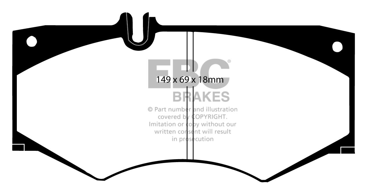 EBC Brakes MERCEDES G-Wagon (W463) G400 D 2000-.. Remblokken voo