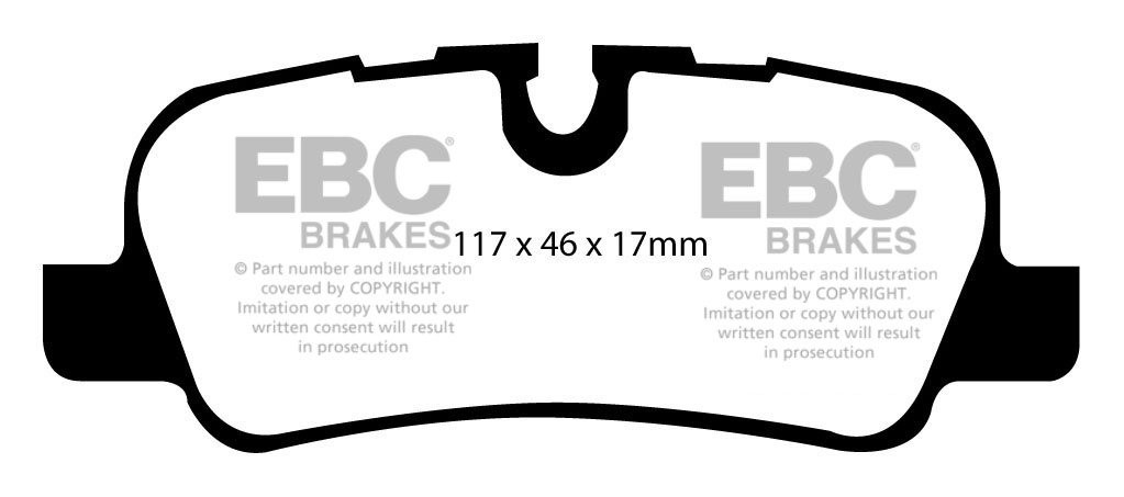 EBC Brakes LAND ROVER Discovery 2.7 TD 2004-2009 Remblokken acht