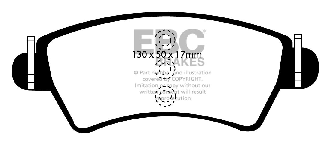 EBC Brakes PEUGEOT 206 2.0 TD 99-2002 Remblokken voorzijde green
