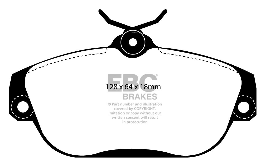 EBC Brakes VOLVO 940 2.0 94-97 Remblokken voorzijde greenstuff