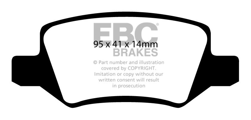 EBC Brakes MERCEDES A-Class (V168) A210L (2.1) 2002-2004 Remblok