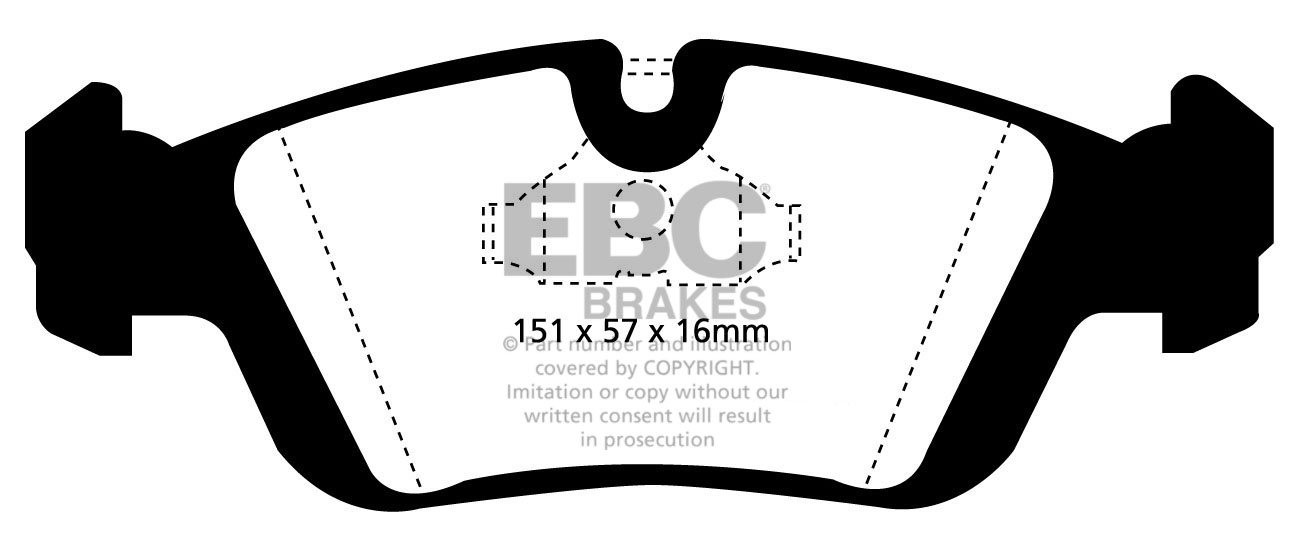 EBC Brakes BMW 328 2.8 (E36) 95-98 Remblokken voorzijde redstuff
