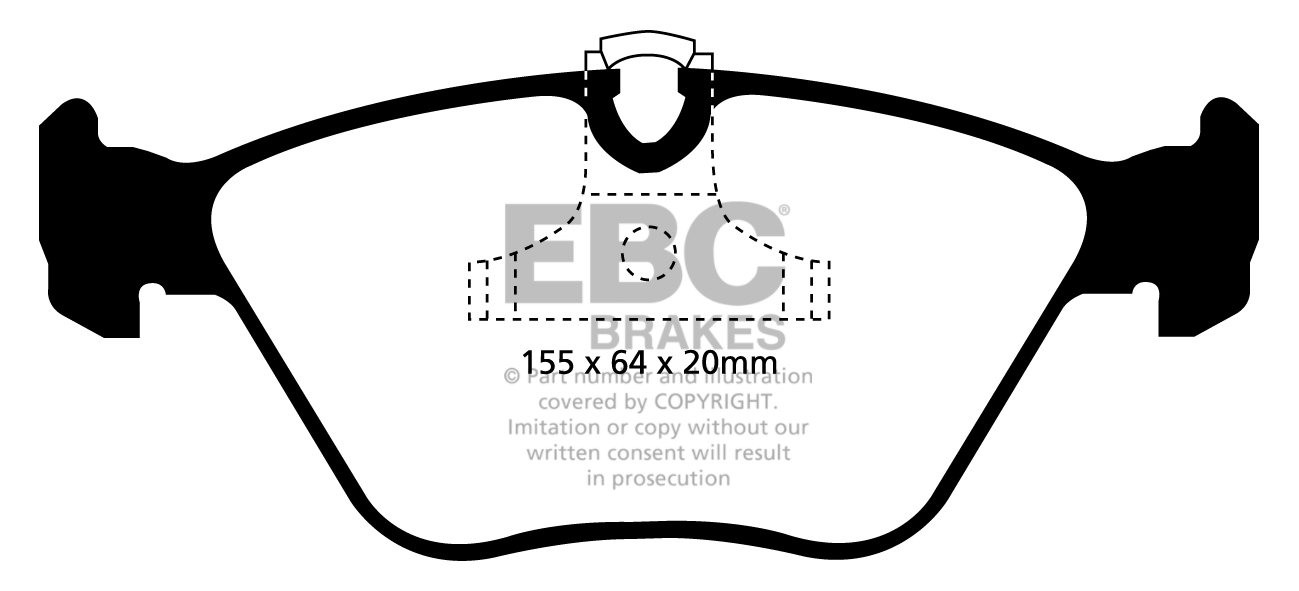 EBC Brakes BMW X3 3.0 (30)(E83) 2003-2010 Remblokken voorzijde r