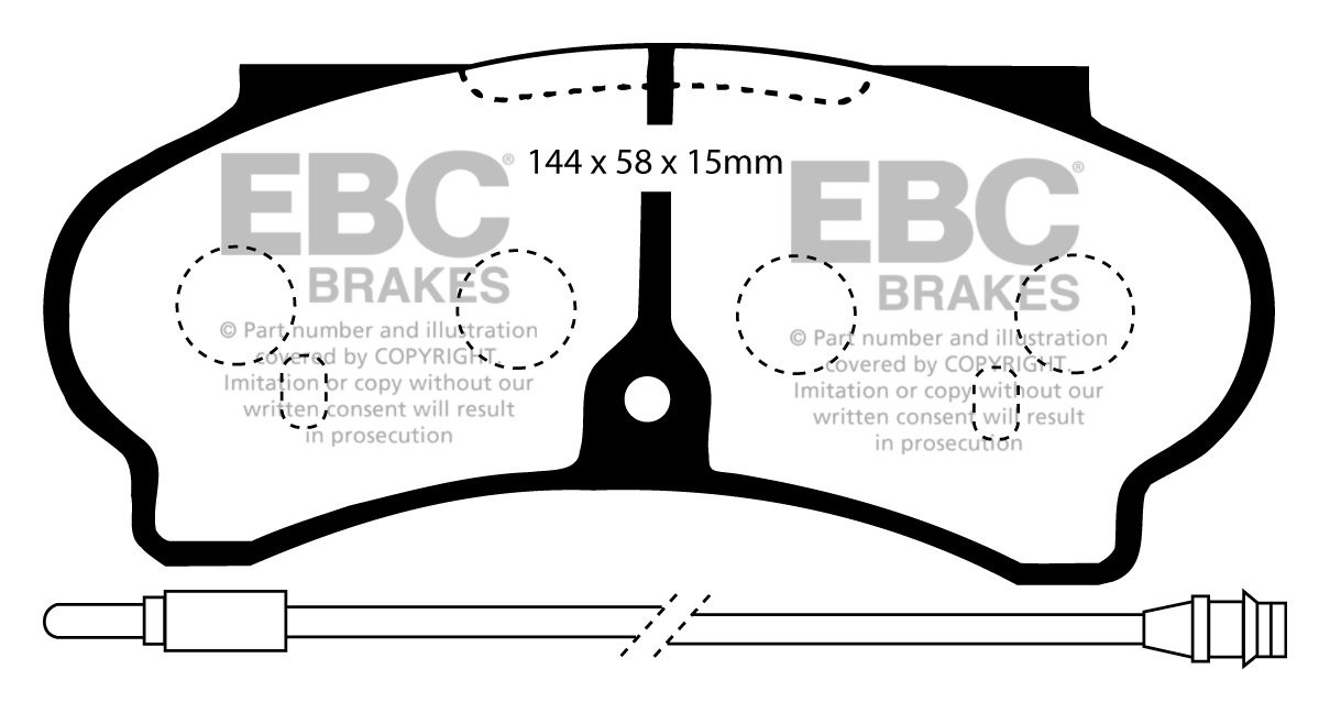EBC Brakes PEUGEOT BEDRIJFSWAGEN J9 2.5 D 85-91 Remblokken voorz