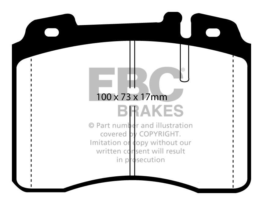 EBC Brakes MERCEDES E-Class (W124) E36 AMG 94-97 Remblokken voor