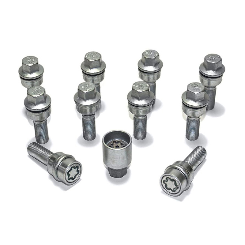 H&R Wielboutenset bolkonisch met beweegbare ring R14 M14x1.50 - Lengte 45mm - 10 stuks (bv.  Audi Q3, Q5) - incl. wielsloten