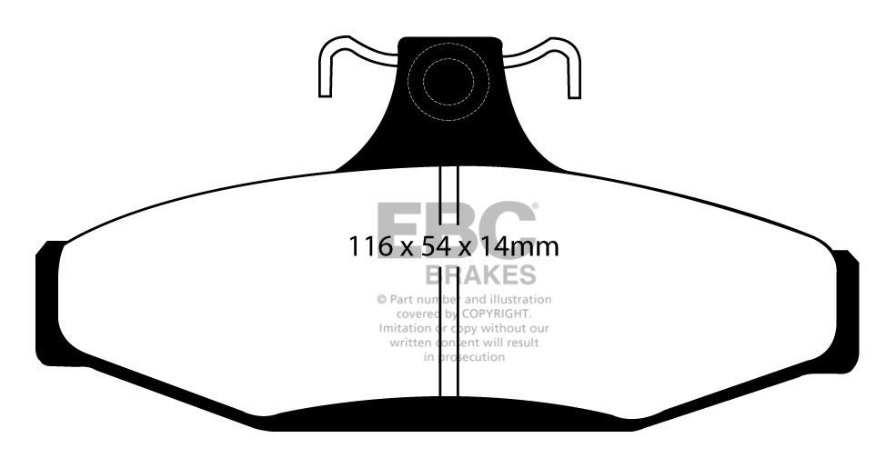 EBC Brakes HOLDEN (Aust/NZ) Commodore (VC) 2.8 80-81 Remblokken
