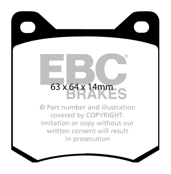EBC Brakes RENAULT 16 1.6 72-80 Remblokken voorzijde