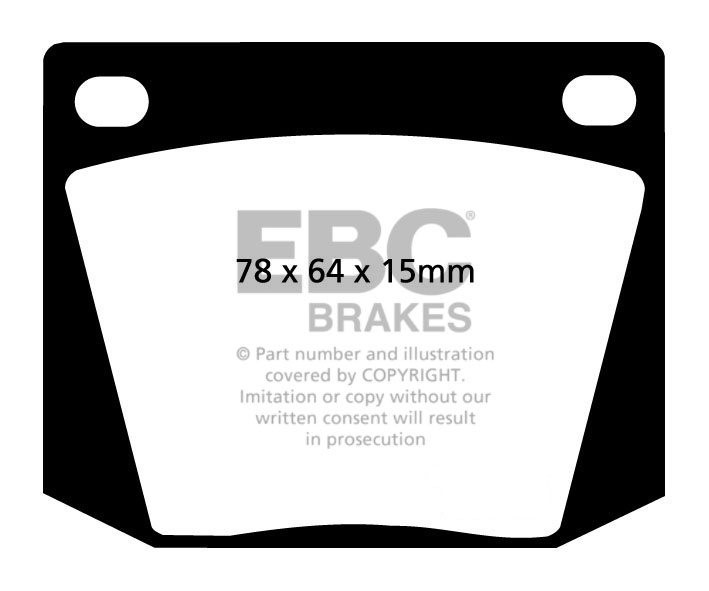 EBC Brakes TVR Tuscan 3.0 69-71 Remblokken voorzijde