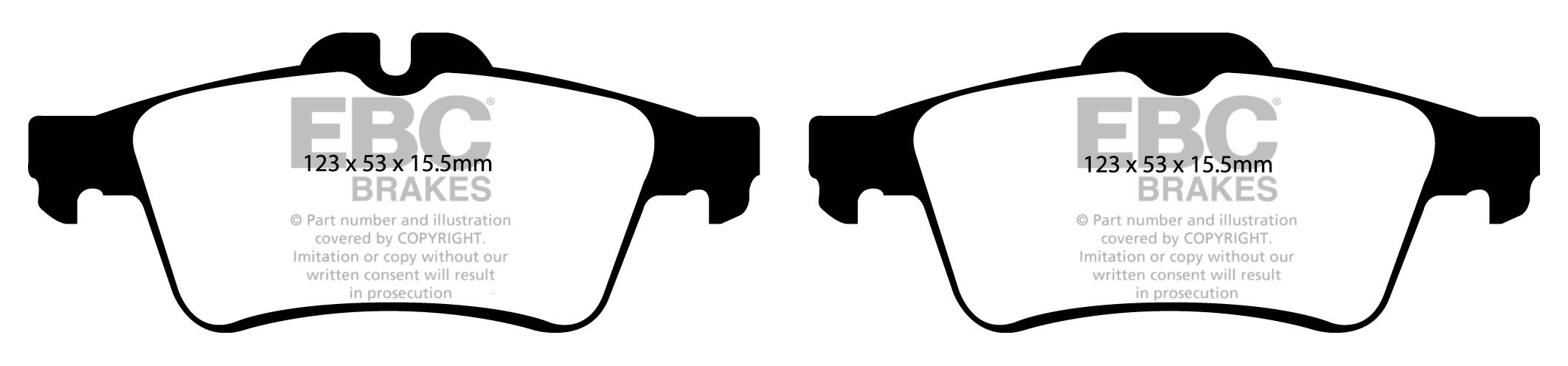 EBC Brakes JAGUAR XF 5.0 2009-.. Remblokken achterzijde yellowst