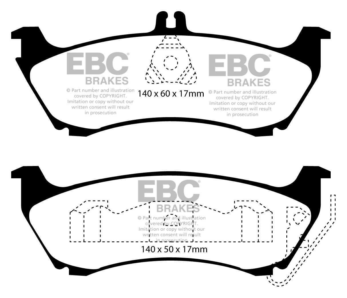 EBC Brakes VOLVO 240 2.0 74-93 Remblokken voorzijde greenstuff