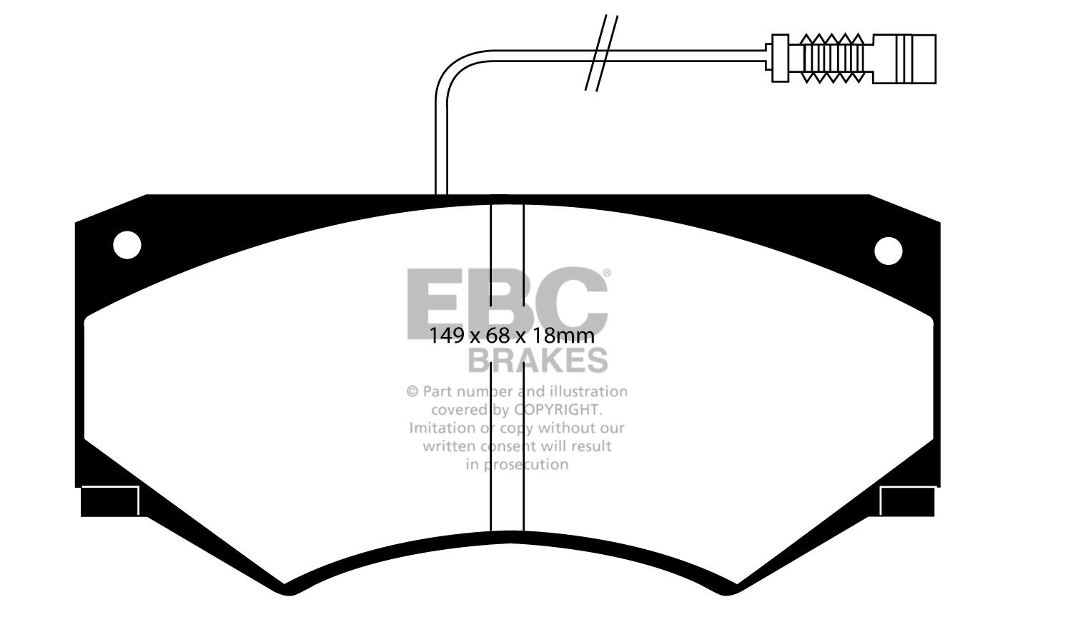 EBC Brakes MERCEDES G-Wagon (W463) G36 AMG 95-98 Remblokken voor
