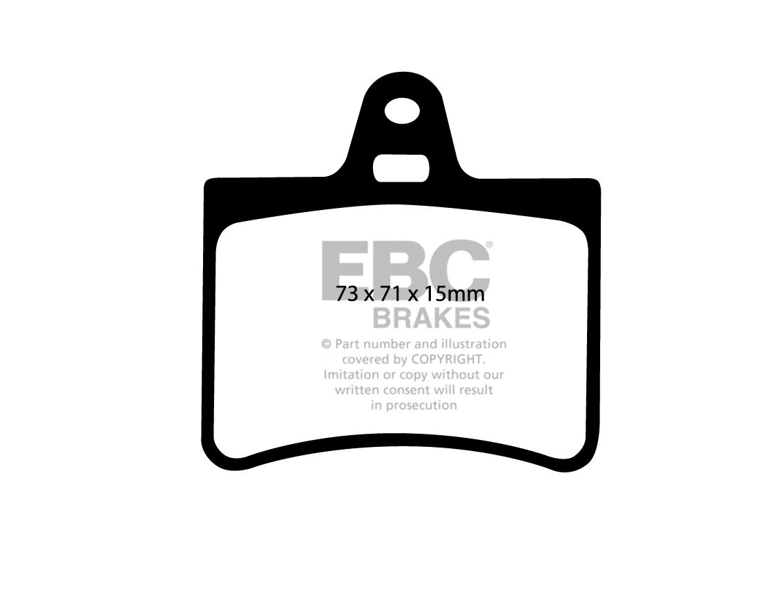 EBC Brakes CITROEN C5 2.0 2001-2008 Remblokken achterzijde green