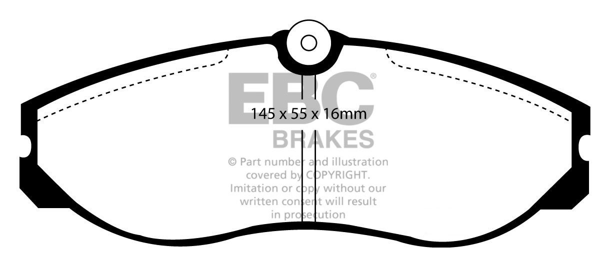 EBC Brakes NISSAN Serena 2.0 D 93-95 Remblokken voorzijde