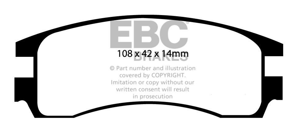 EBC Brakes CADILLAC Seville 4.6 98-2004 Remblokken achterzijde r