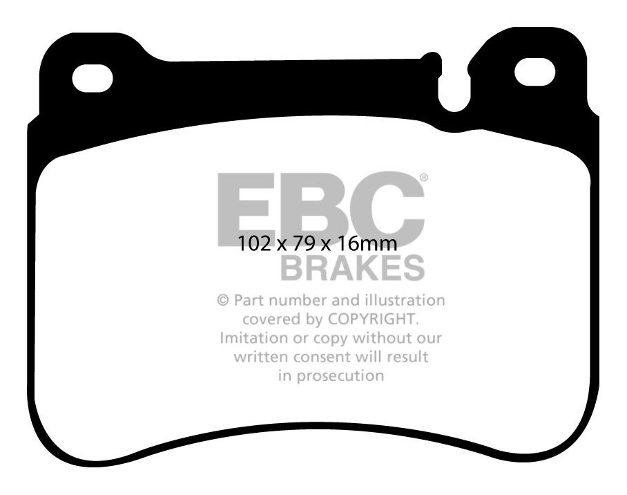 EBC Brakes MERCEDES CLK (C209) CLK350 (3.5) 2005-.. Remblokken v