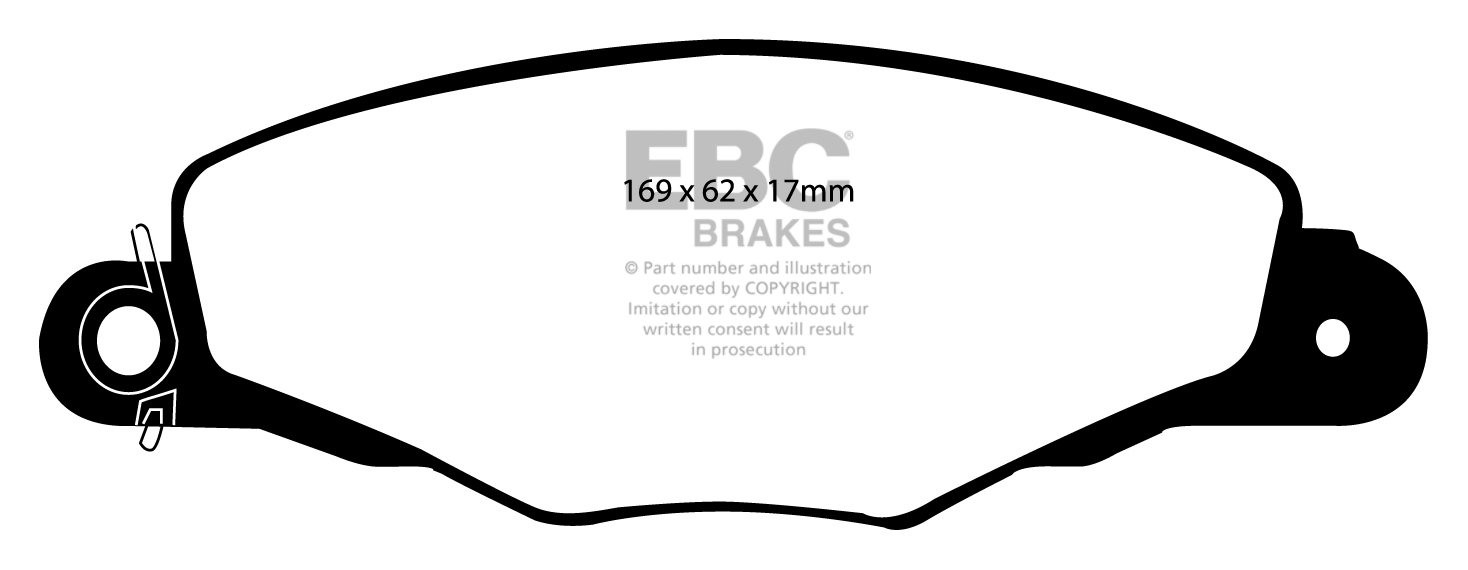 EBC Brakes CITROEN Xantia 2.0 Turbo Station 99-2001 Remblokken v