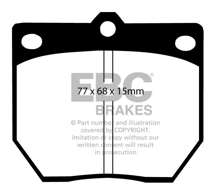 EBC Brakes NISSAN Skyline 2.4 (C210) 80-82 Remblokken voorzijde