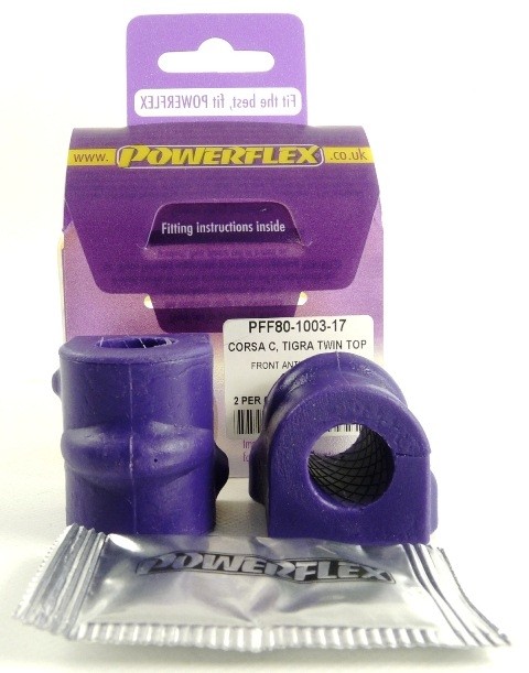 Opel CORSA MODELS Front Anti Roll Bar Bush 17mm - PowerFlex PFF8