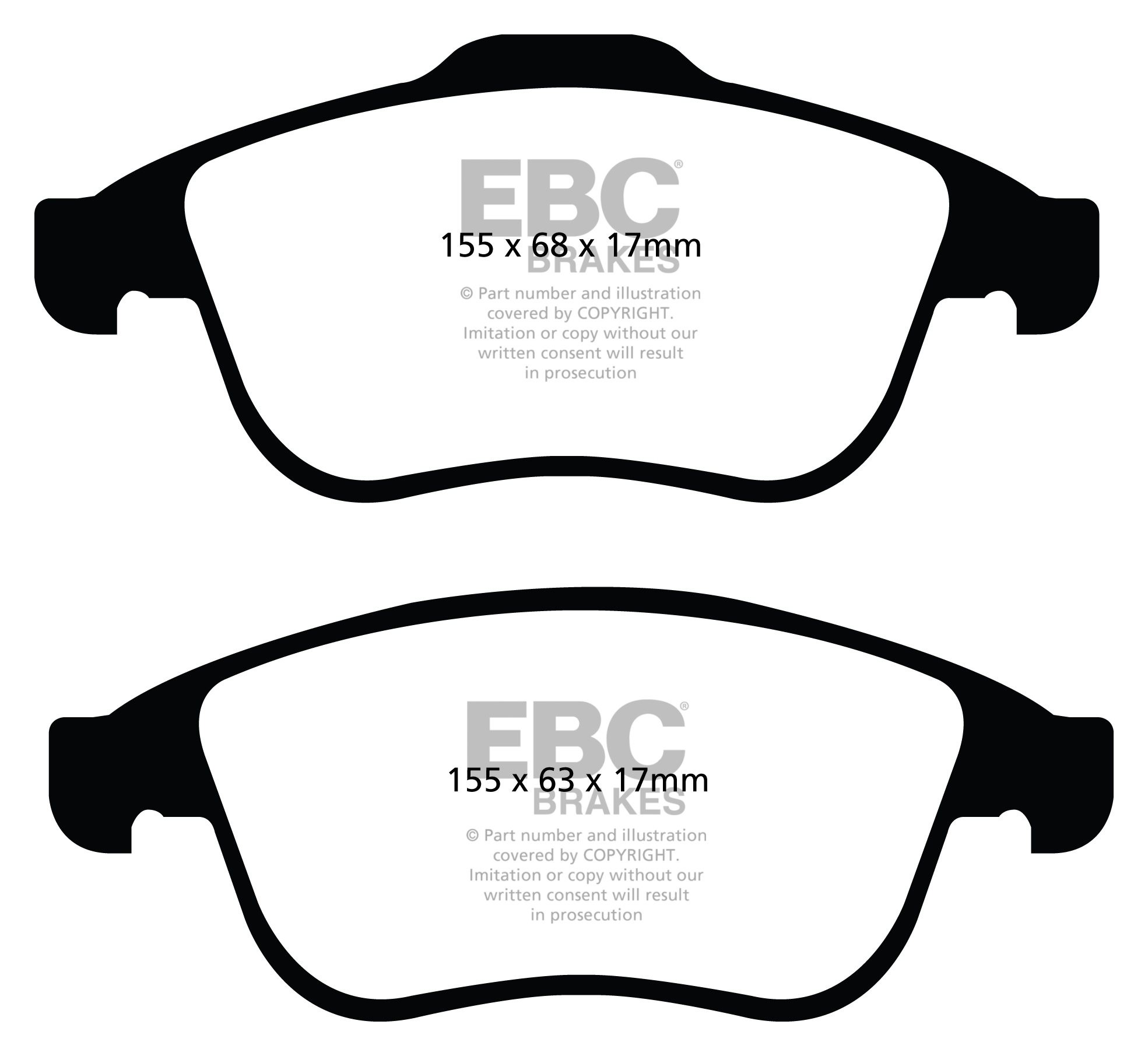 EBC Brakes RENAULT Megane CC 2.0 TD 2010-.. Remblokken voorzijde