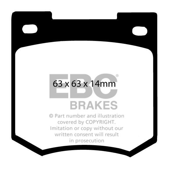 EBC Brakes PROTON Persona 2.0 D (C95A) 96-98 Remblokken voorzijd