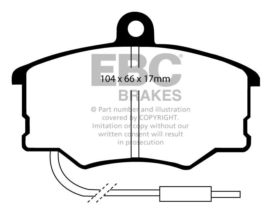 EBC Brakes FIAT Croma 2.0 86-88 Remblokken voorzijde