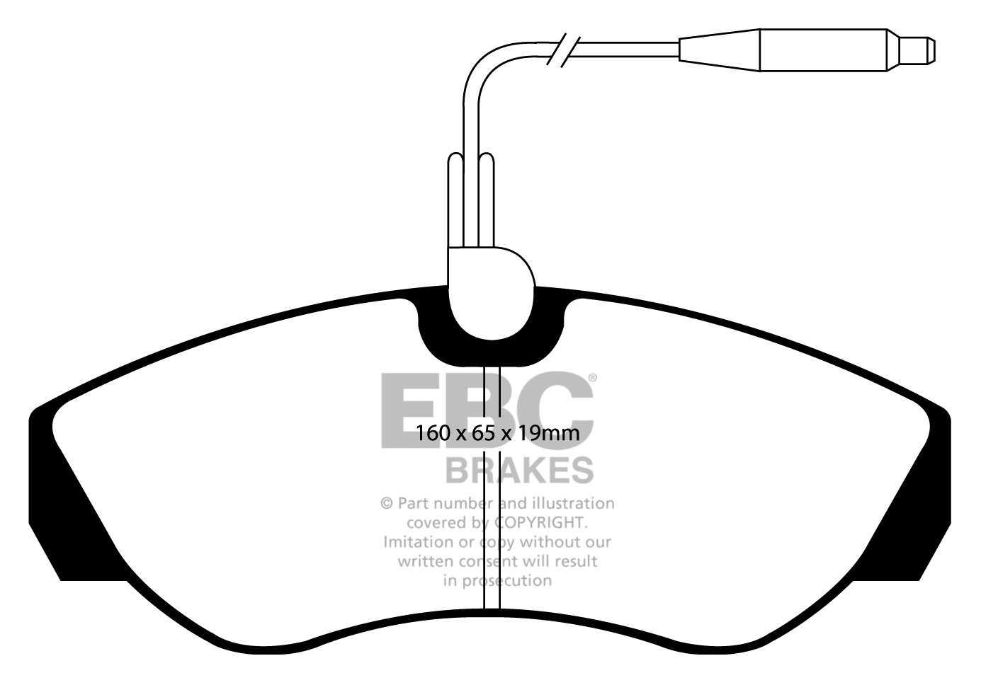 EBC Brakes FIAT BEDRIJFSWAGEN Ducato (1.8 ton) 2.5 D 94-99 Rembl
